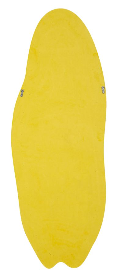 Specchio da muro chanele giallo cm 60x4x160 (misura specchio cm 38x137)