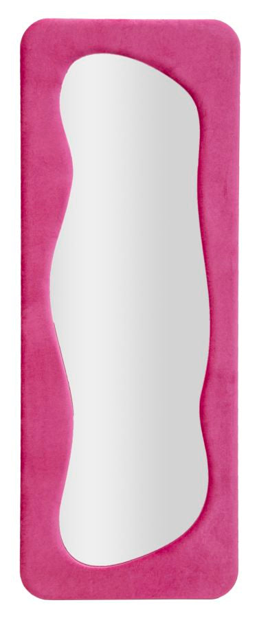 Specchio da muro theodor fuxia cm 60x4x160 (misura specchio cm 42x142)