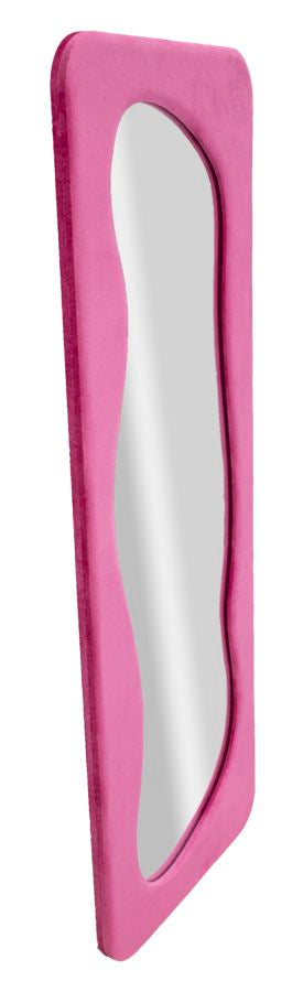 Specchio da muro theodor fuxia cm 60x4x160 (misura specchio cm 42x142)