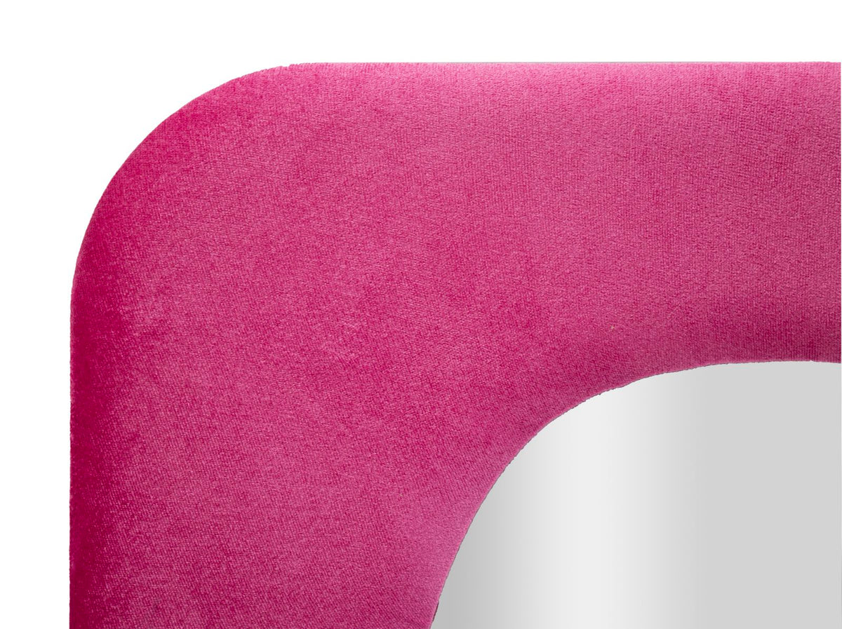 Specchio da muro theodor fuxia cm 60x4x160 (misura specchio cm 42x142)