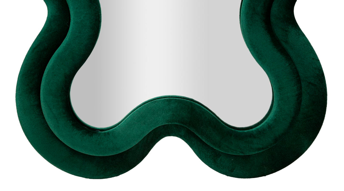 Specchio da muro monica verde cm 58x4x160 (misura specchio cm 39x124)