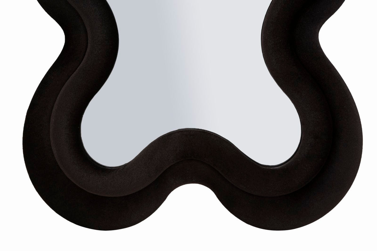 Specchio da muro monica nero cm 58x4x160 (misura specchio cm 39x124)