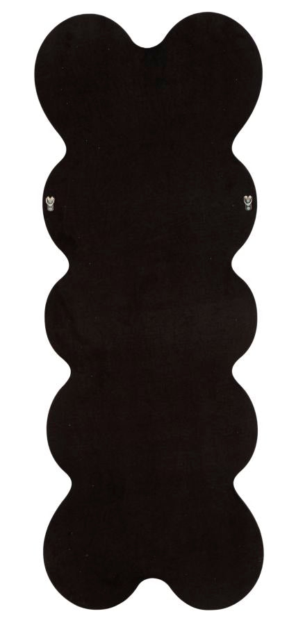 Specchio da muro monica nero cm 58x4x160 (misura specchio cm 39x124)