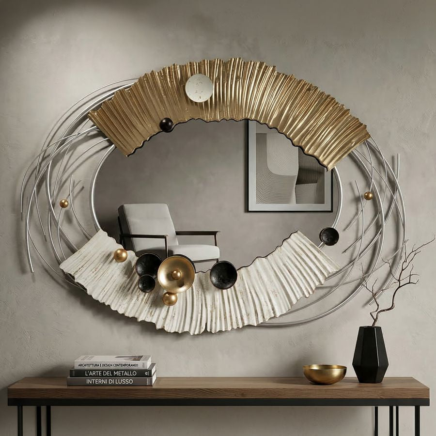 Specchio klee cm 114x7x81 (misura specchio cm 74x47)