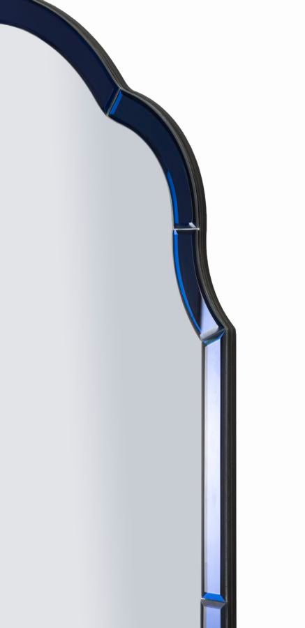 Specchio da muro tangeri blu cm 62x1x100 (misura specchio cm 55x94)
