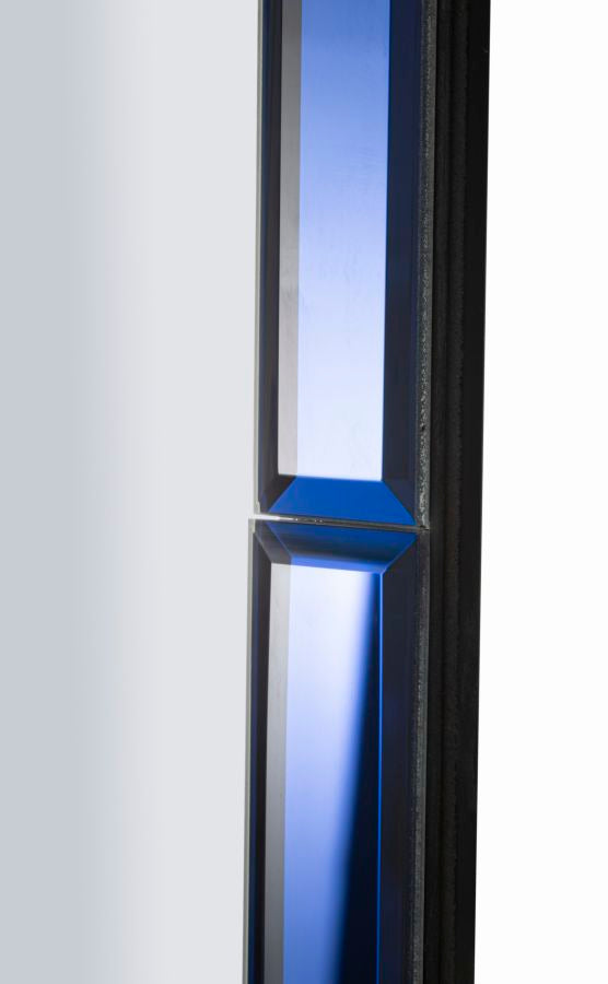 Specchio da muro tangeri blu cm 62x1x100 (misura specchio cm 55x94)
