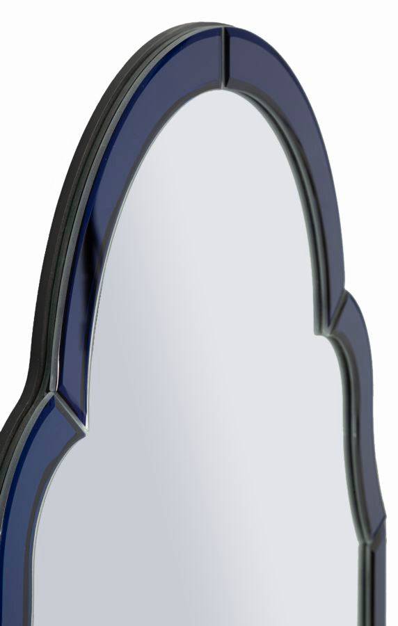 Specchio da muro tangeri blu cm 47x1x80 (misura specchio cm 41x74)