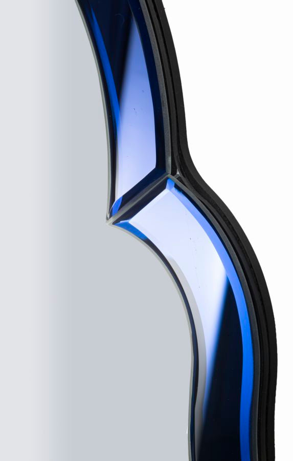 Specchio da muro tangeri blu cm 47x1x80 (misura specchio cm 41x74)