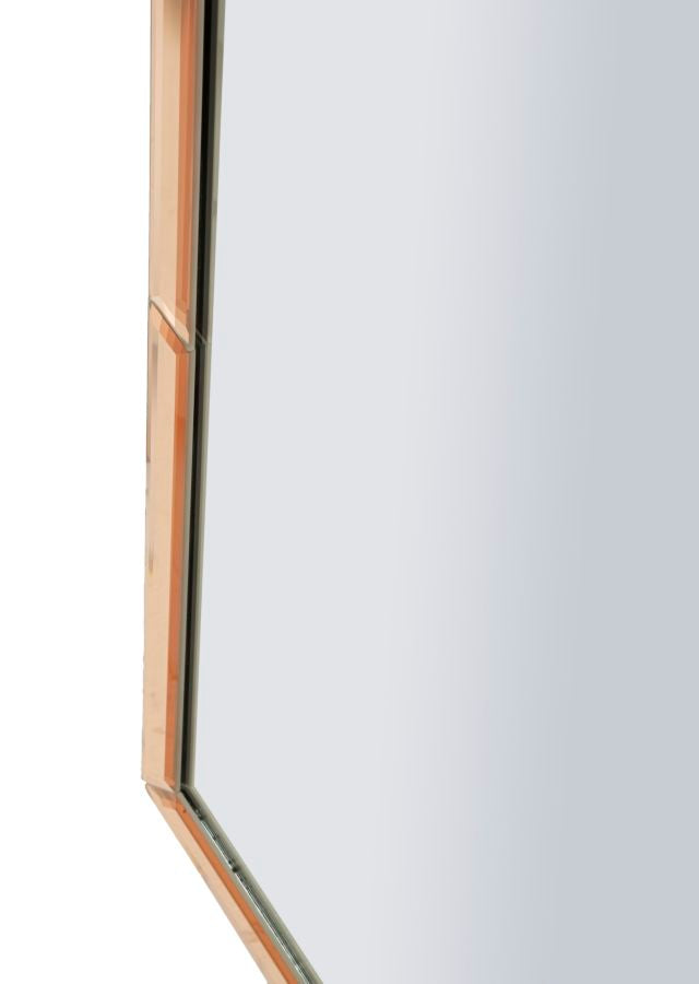 Specchio da muro tangeri rosa cm 55x2x150 (misura specchio cm 49x144)