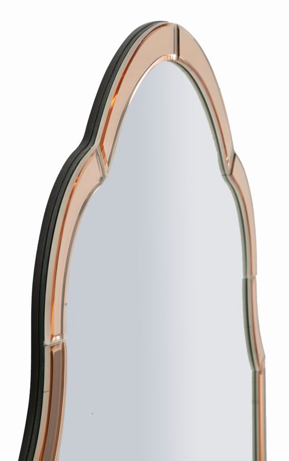 Specchio da muro tangeri rosa cm 62x1x100 (misura specchio cm 55x94)