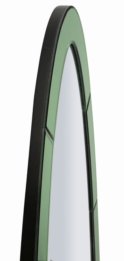 Specchio da muro amman verde cm 55x2x150 (misura specchio cm 42,5x137,5)