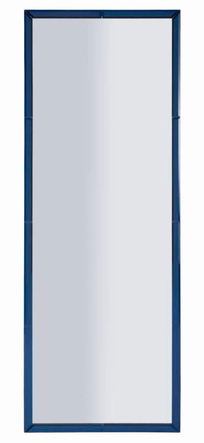 Specchio da muro riyad blu cm 55x2x150 (misura specchio cm 49x143,5)