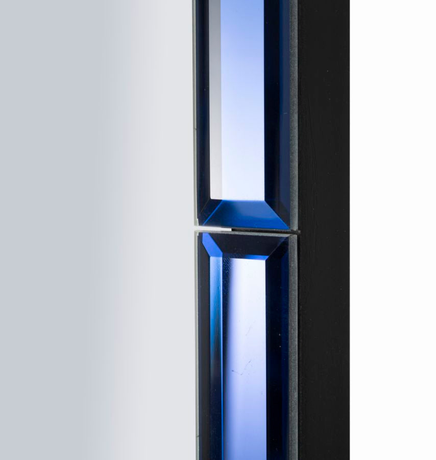 Specchio da muro riyad blu cm 55x2x150 (misura specchio cm 49x143,5)