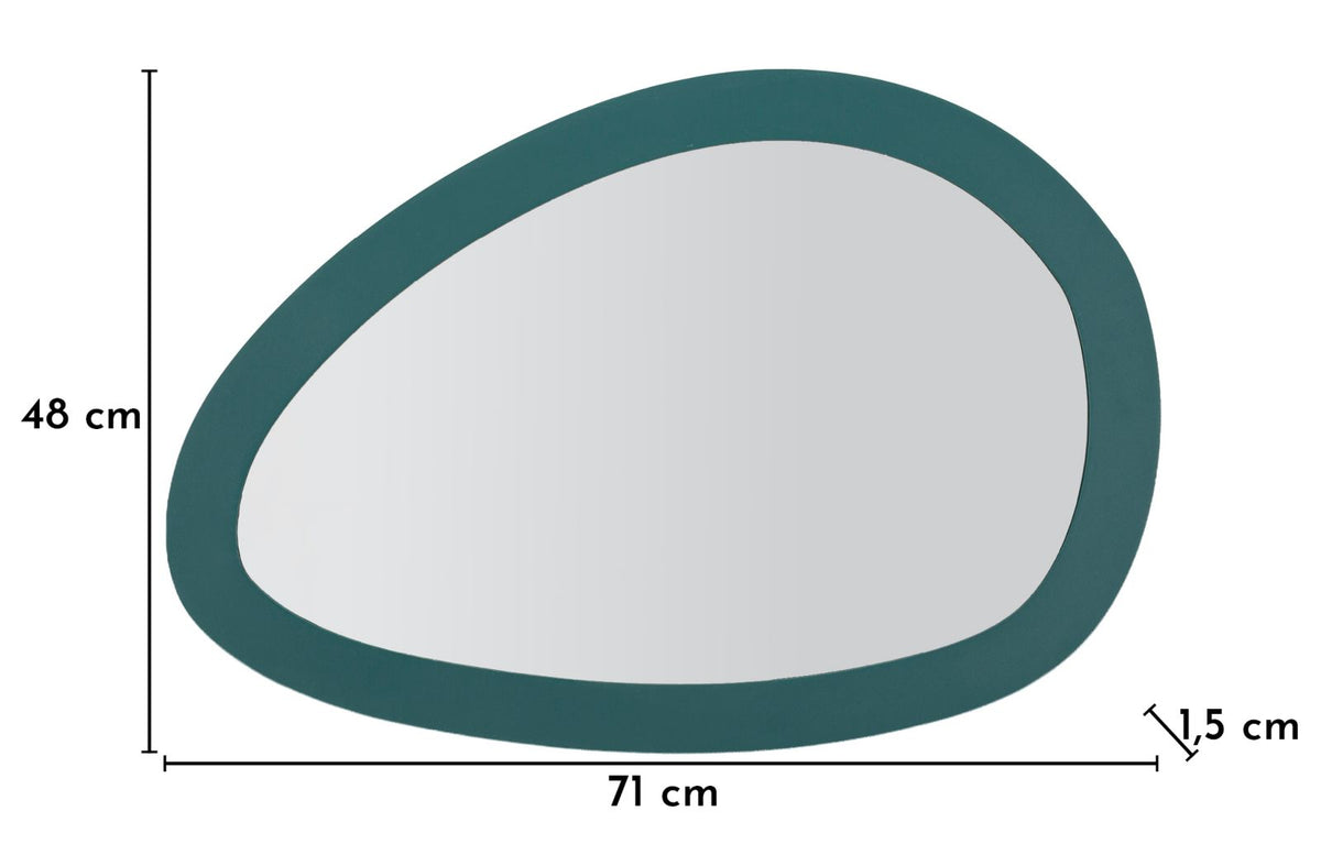 Specchio da muro saturno ottanio cm 71x1,5x48
