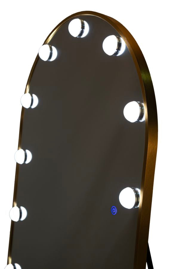 Specchio da terra LED hollywood arco cm 70x6-45x170 (3 tonalita' di luce)