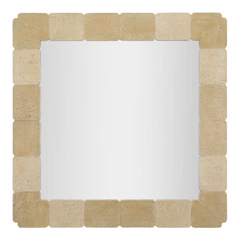 Specchio da muro stones quadrato cm 90x2,5x90 (temperato mis. int. cm 67x67)