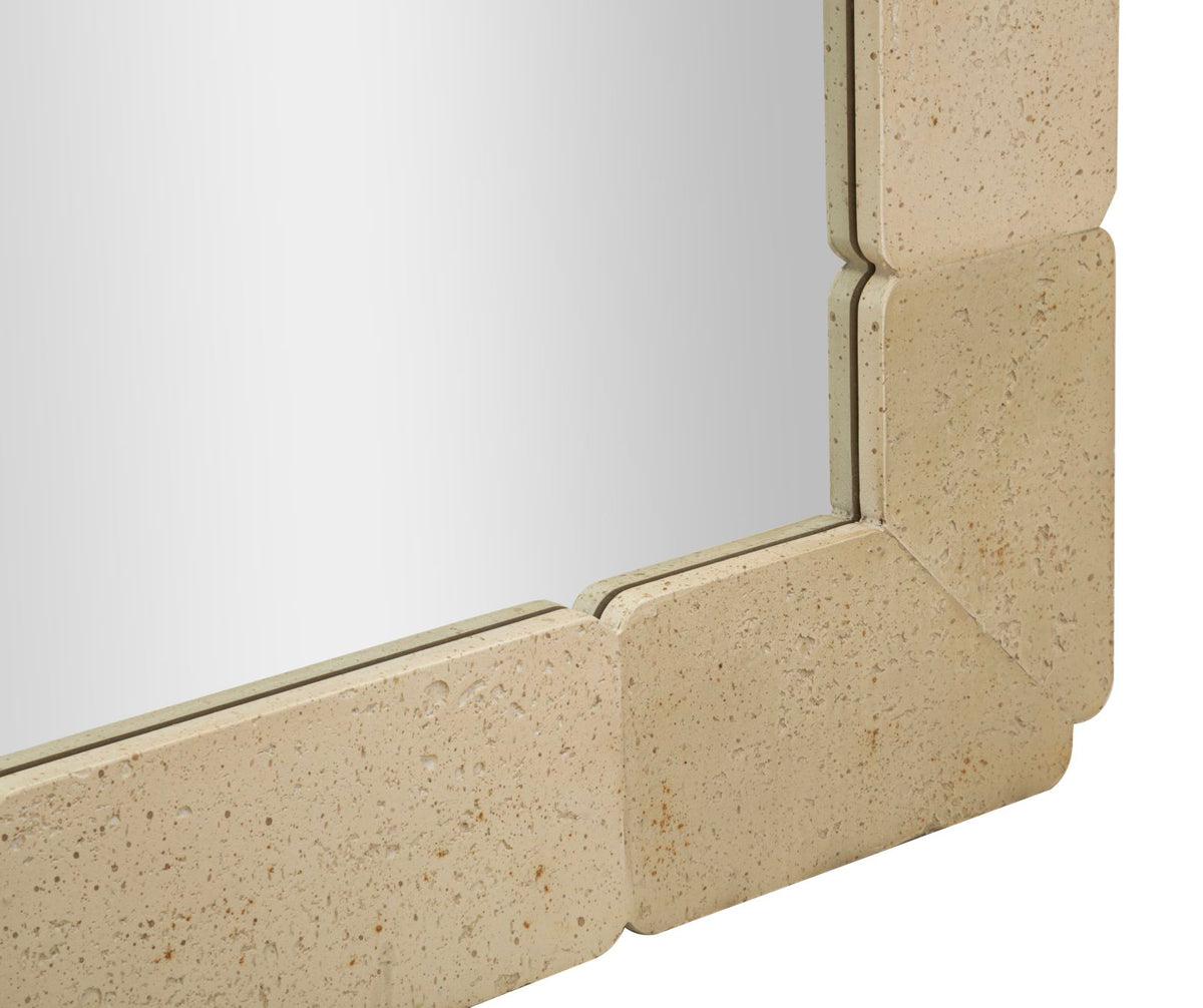 Specchio da muro stones rettangolare cm 70x3x160 (temperato mis. int. øcm 47x97)
