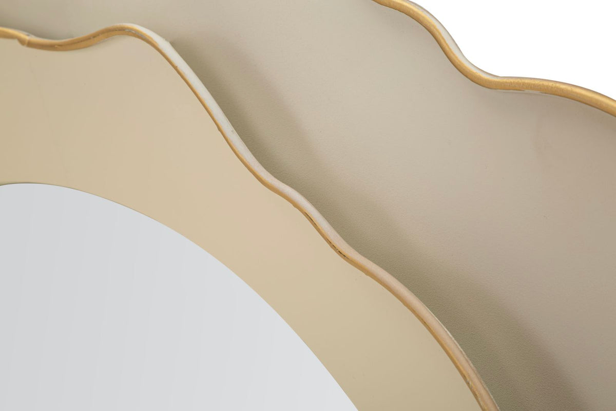 Specchio elizabeth tortora cm ø 95x7 (misura specchio int. ø cm 58)