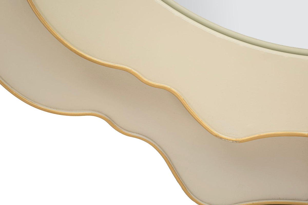 Specchio elizabeth tortora cm ø 95x7 (misura specchio int. ø cm 58)