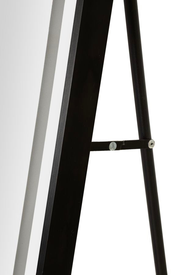 Specchio da terra/muro LED black frame rett. cm 70x4x170(3tonalita' di luce)