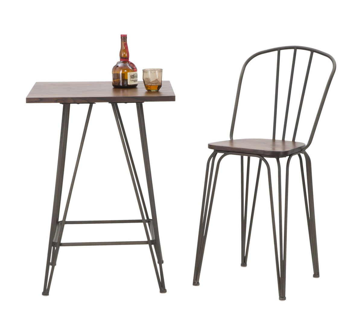 Mauro Ferretti Sedia Bar Harlem 54 x 45 x 102 Set 2 pz (altezza Seduta 61) cm