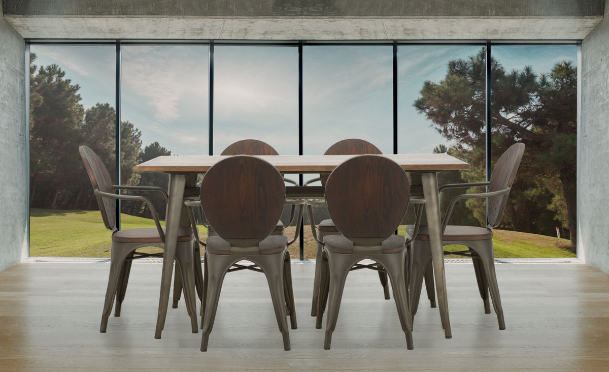 Mauro Ferretti Sedia Harlem 54 x 51 x 83 Set 2 pz cm (altezza Seduta 43）