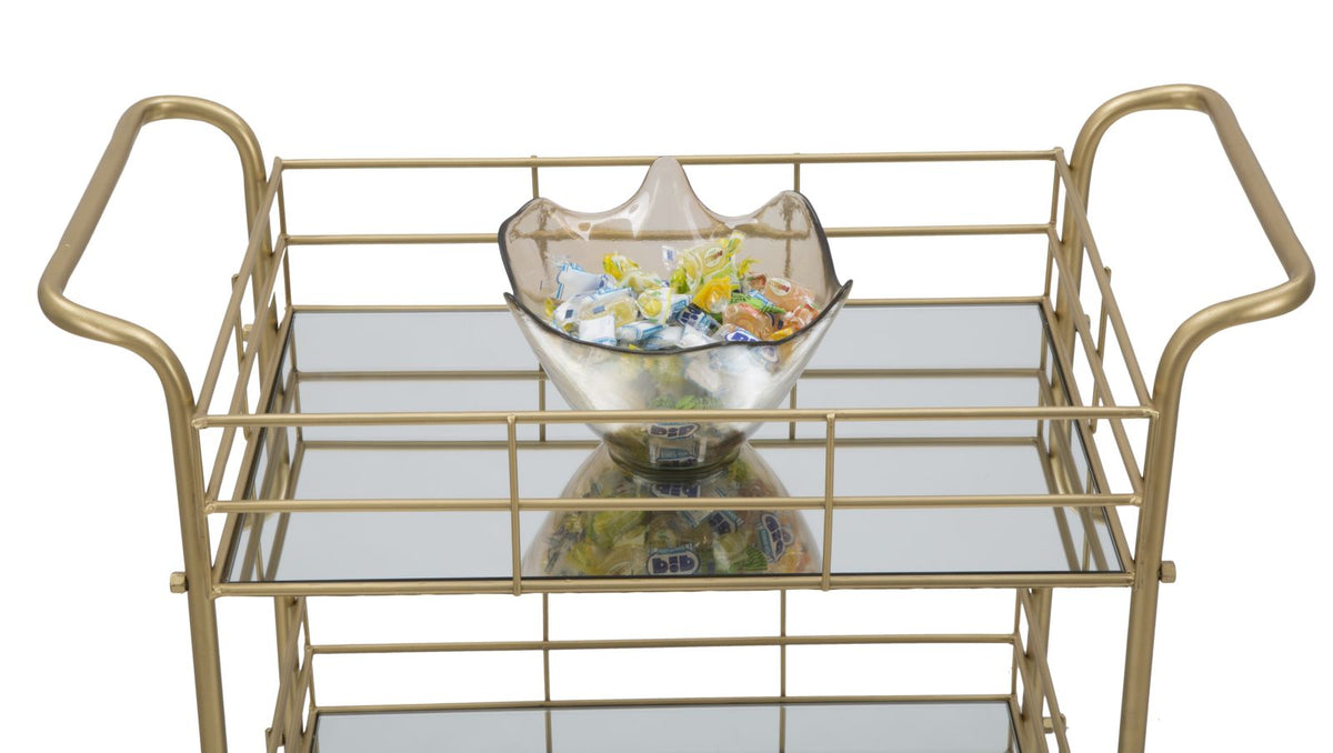 Mauro Ferretti Carrello Glam Ret. 60 x 30,5 x 80 cm