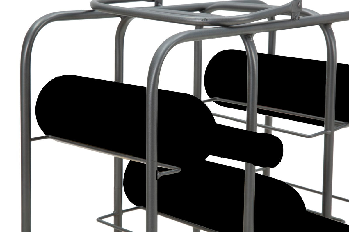 Mauro Ferretti Portabottiglie Rack Quadrato (9 Posti) 40 x 23 x 47,5 cm