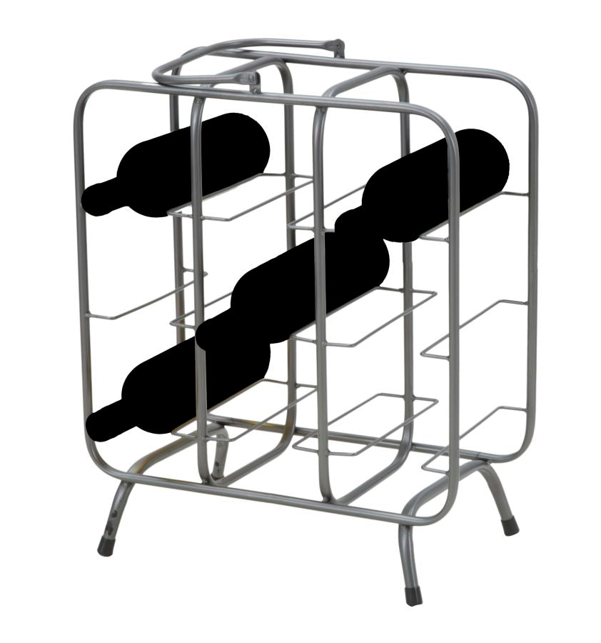 Mauro Ferretti Portabottiglie Rack Quadrato (9 Posti) 40 x 23 x 47,5 cm
