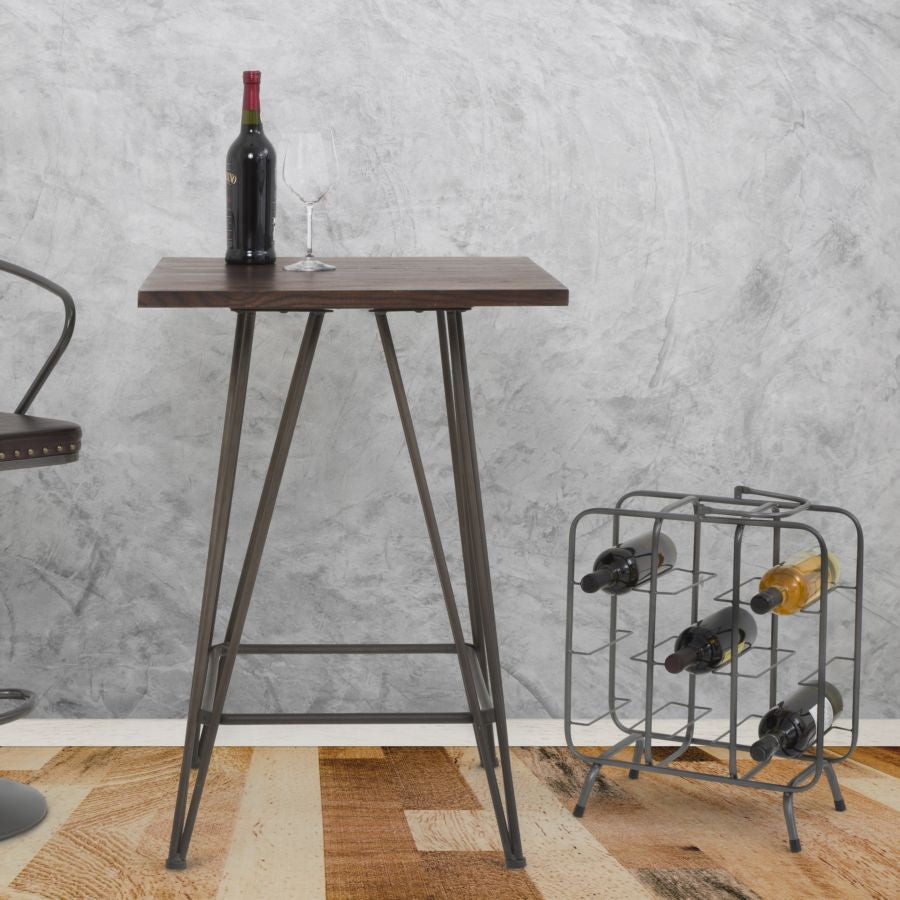Mauro Ferretti Portabottiglie Rack Quadrato (9 Posti) 40 x 23 x 47,5 cm