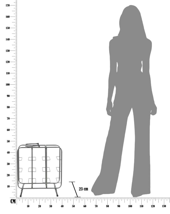Mauro Ferretti Portabottiglie Rack Quadrato (9 Posti) 40 x 23 x 47,5 cm