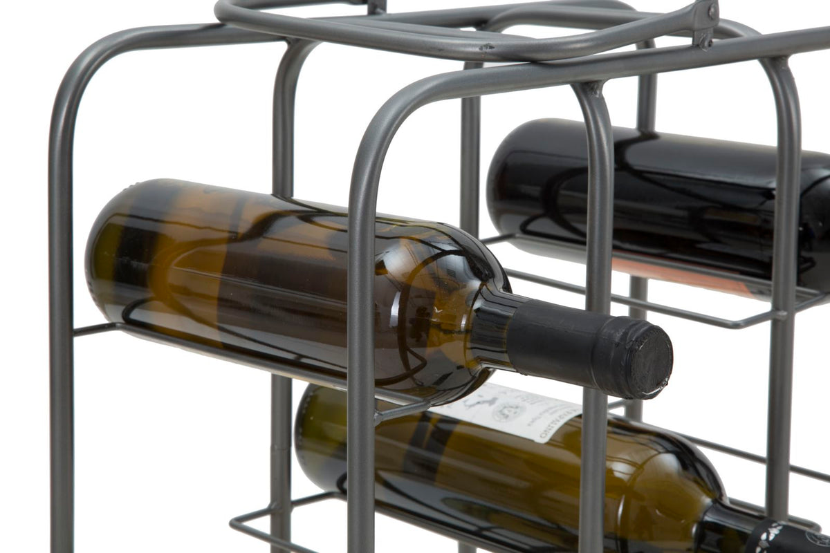 Mauro Ferretti Portabottiglie Rack Quadrato (9 Posti) 40 x 23 x 47,5 cm