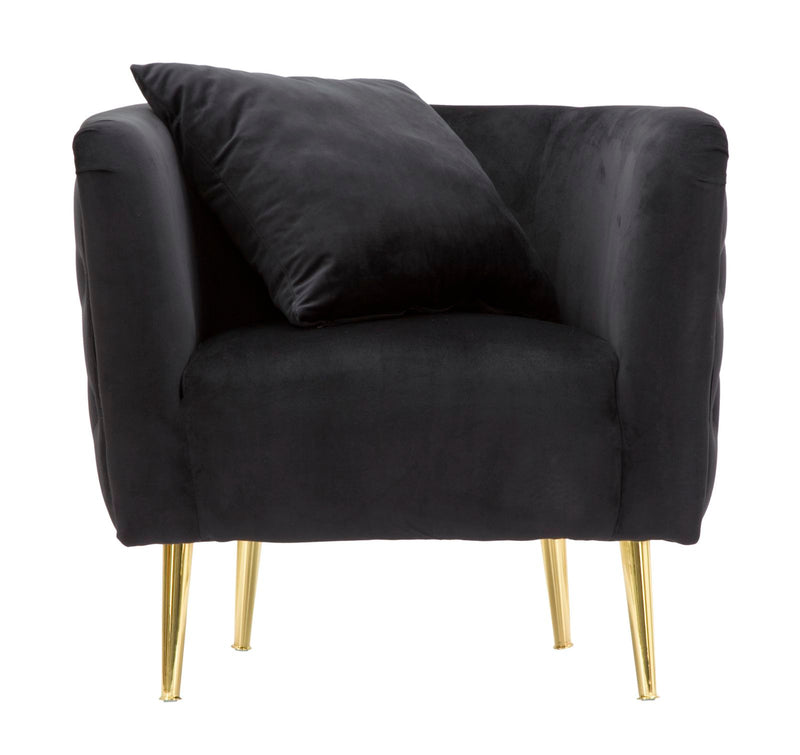 Mauro Ferretti Poltrona Bucarest Nero 76 x 74 x 71 cm