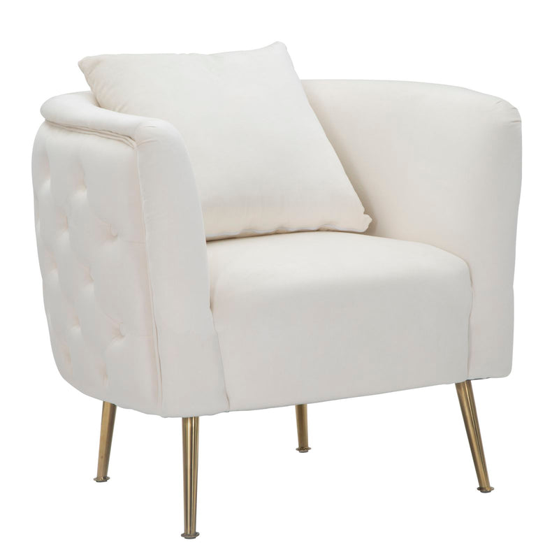 Mauro Ferretti Poltrona Bucarest Crema 76 x 74 x 73 cm