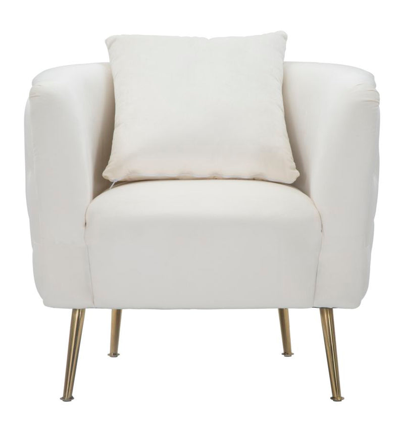 Mauro Ferretti Poltrona Bucarest Crema 76 x 74 x 73 cm