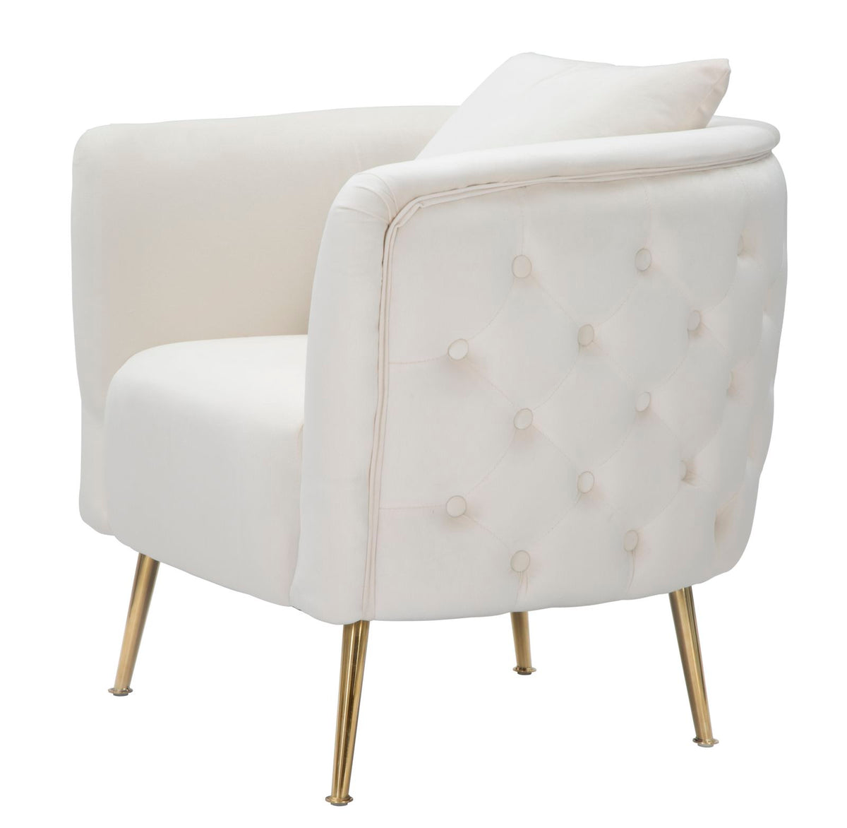 Mauro Ferretti Poltrona Bucarest Crema 76 x 74 x 73 cm