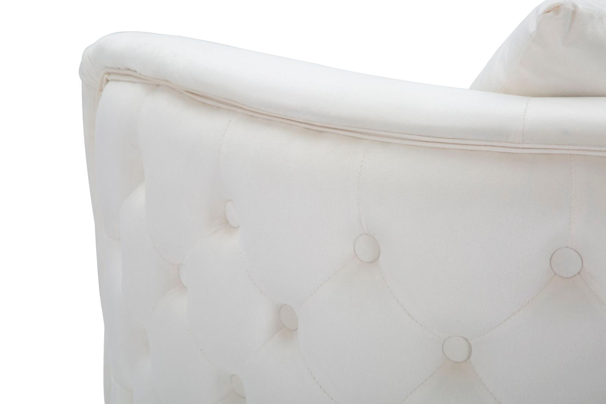 Mauro Ferretti Poltrona Bucarest Crema 76 x 74 x 73 cm
