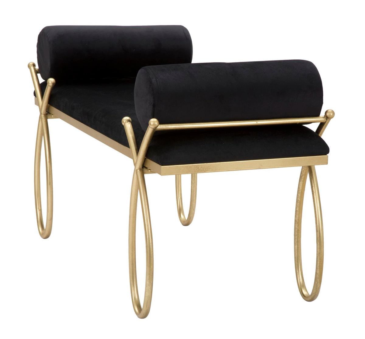 Mauro Ferretti Panca Ribbon Nera 112,5 x 49 x 53 cm
