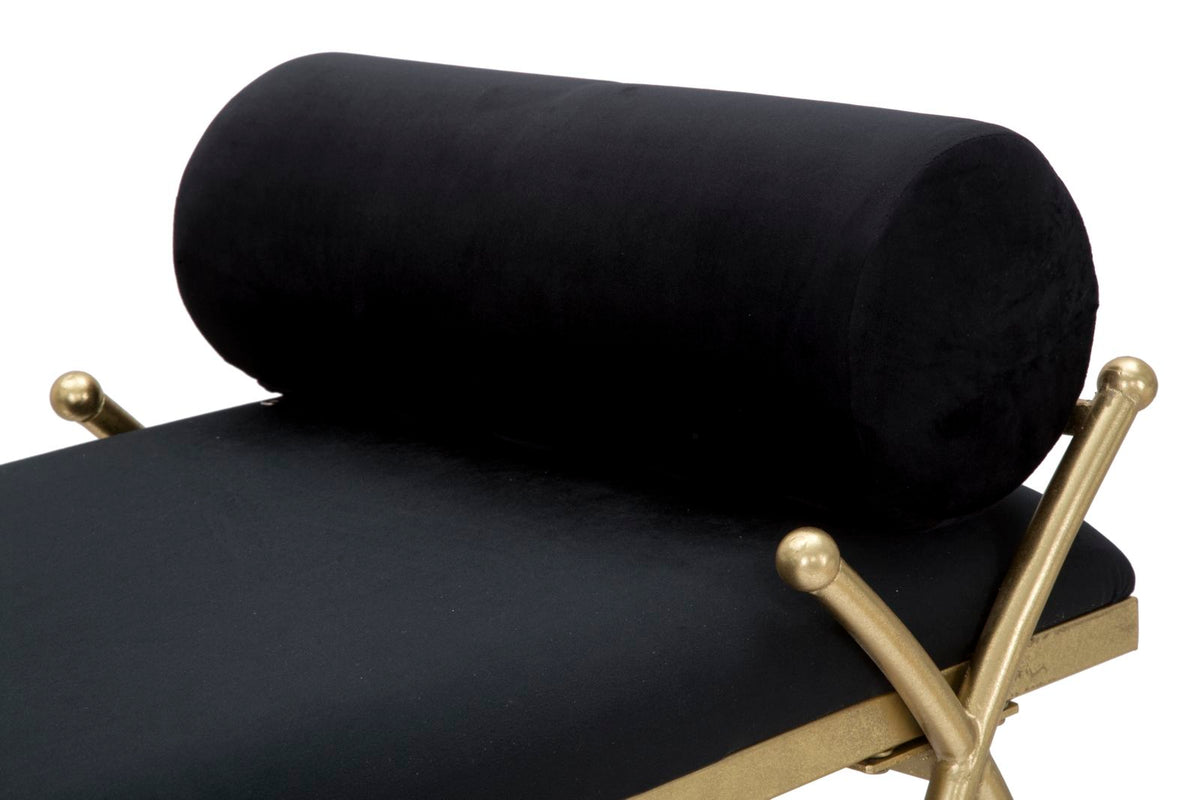Mauro Ferretti Panca Ribbon Nera 112,5 x 49 x 53 cm