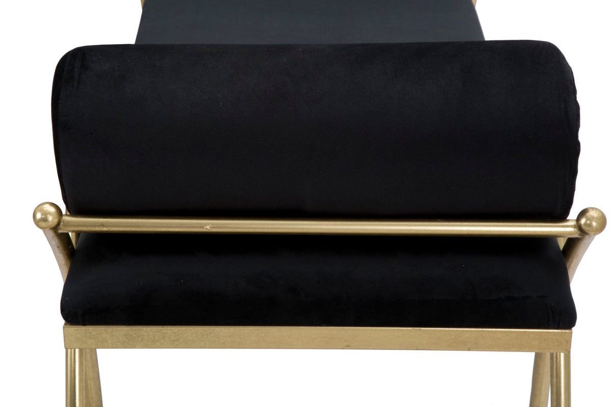 Mauro Ferretti Panca Ribbon Nera 112,5 x 49 x 53 cm