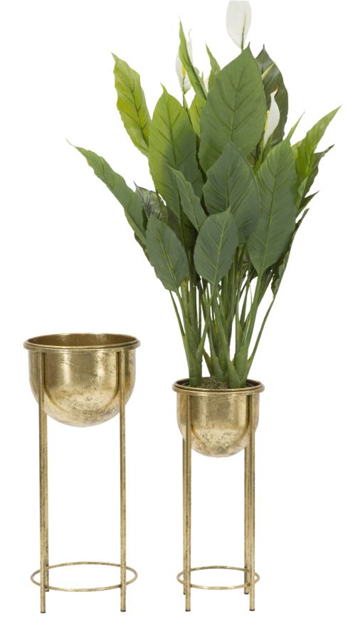 Mauro Ferretti Portavasi Glam Coppia Ø 27 x 62-21,5 x 52 cm