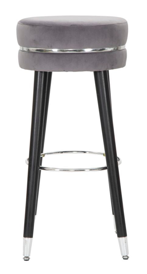 Mauro Ferretti Sgabello Bar Paris Grigio/silver Ø 35 x 74 cm