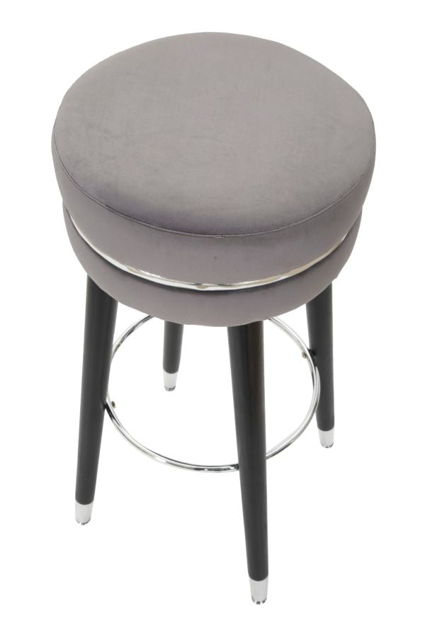Mauro Ferretti Sgabello Bar Paris Grigio/silver Ø 35 x 74 cm