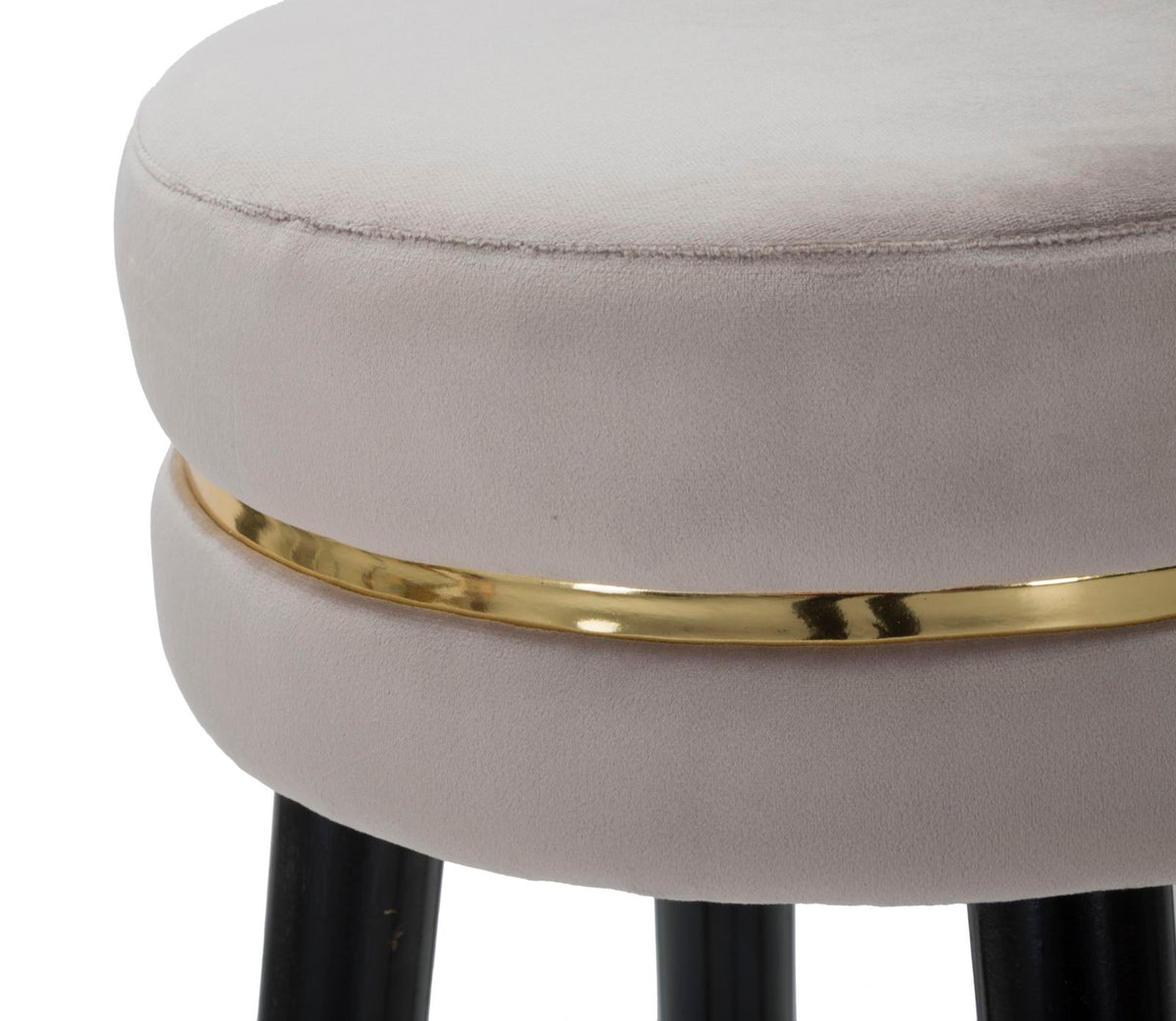 Mauro Ferretti Sgabello Bar Paris Grigio/gold Ø 35 x 74 cm