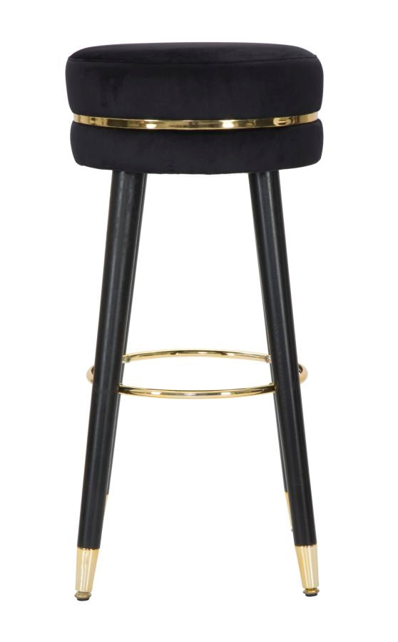 Mauro Ferretti Sgabello Bar Paris Nero/gold Ø 35 x 74 cm