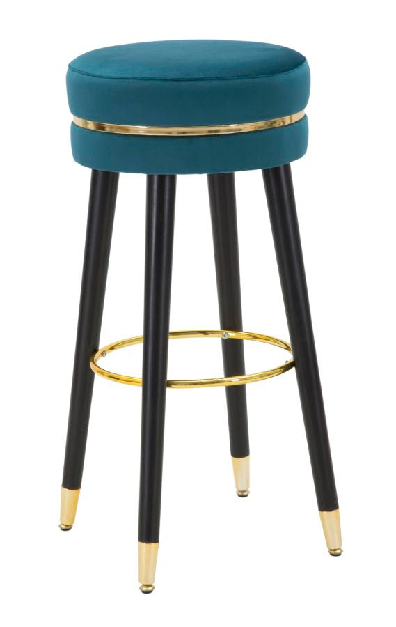Mauro Ferretti Sgabello Bar Paris Ottanio/gold Ø 35 x 74 cm