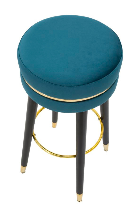 Mauro Ferretti Sgabello Bar Paris Ottanio/gold Ø 35 x 74 cm