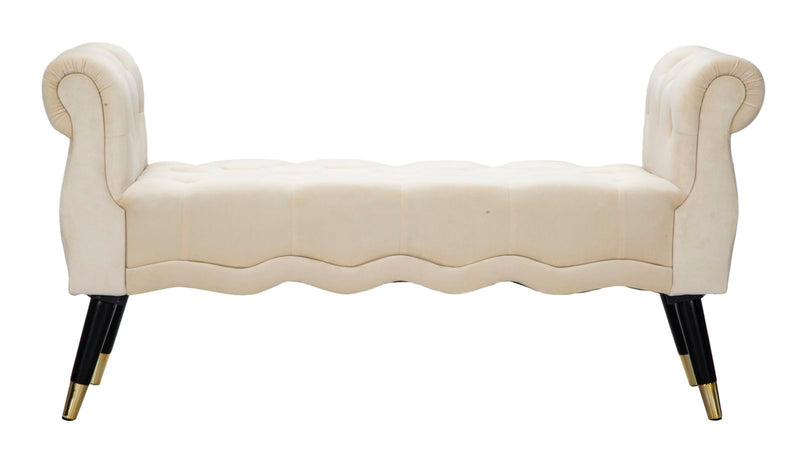 Mauro Ferretti Panchetta Paris Crema/gold 120 x 40 x 60 cm