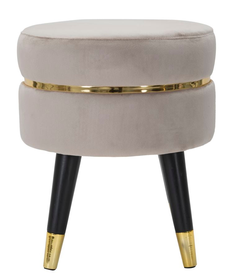 Mauro Ferretti Sgabello Paris Grigio/gold Ø 35 x 40,5 cm