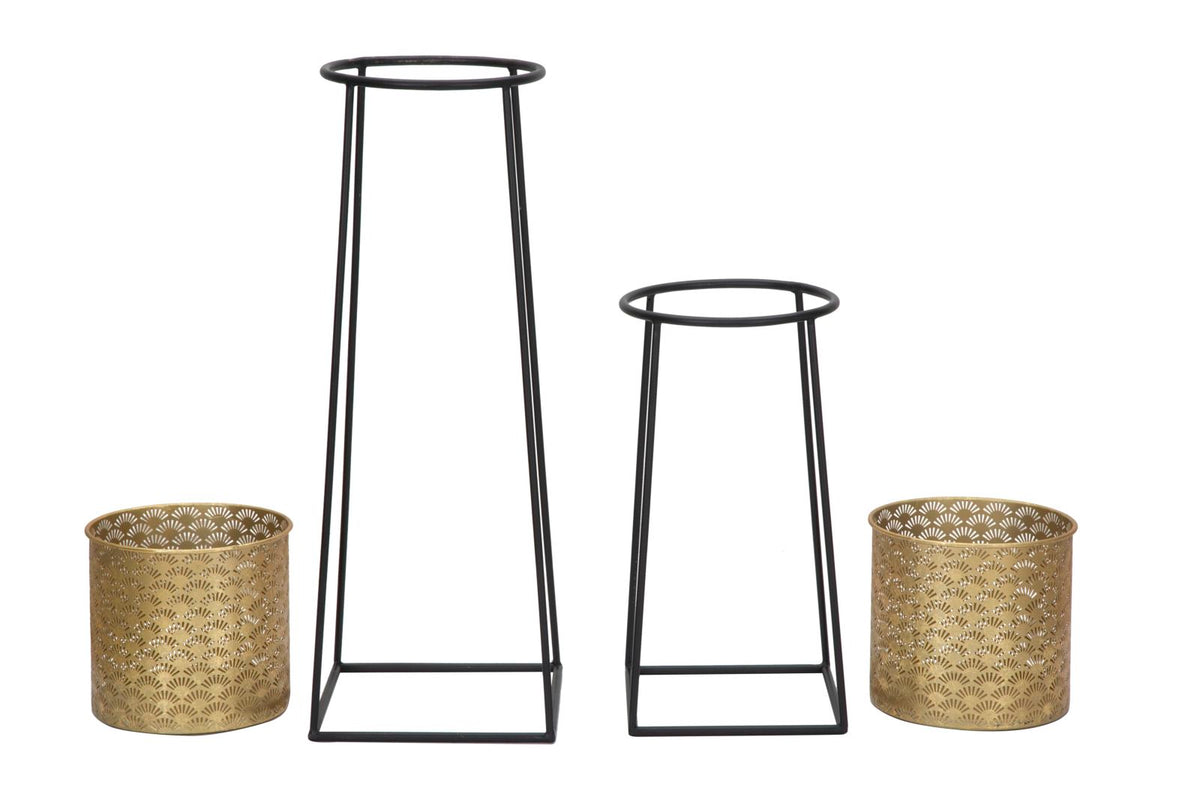 Mauro Ferretti Portavasi Coppia Cup Ø 26 x 70-23 x 45 cm
